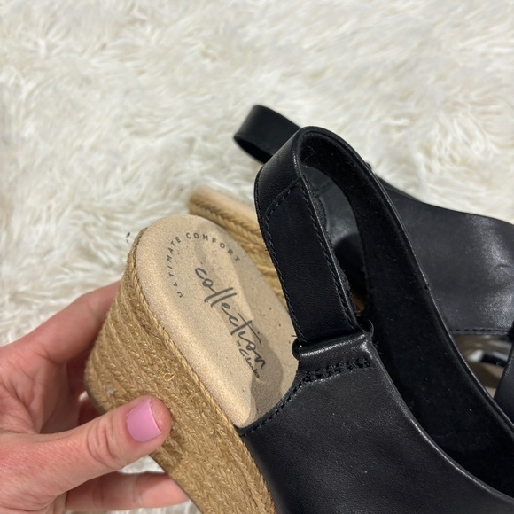 Clarks Collection Women's Wedge espadrilles Sandals Lafley Alaine Size 9 - Picture 9 of 12
